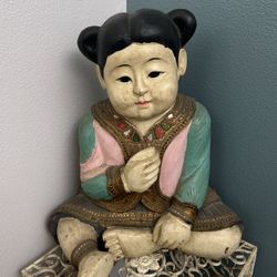 Terracotta Statue from Thailand – Handcrafted & Painted