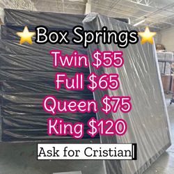 Box Springs  Twin box Full box  Queen box  King box  Bases para colchon  Box spring 