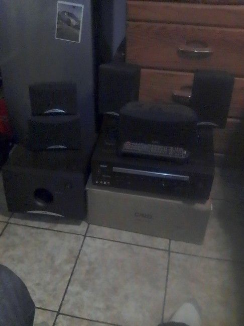 RCA Audio Video Surround Receiver With 3 Disc CD Changer