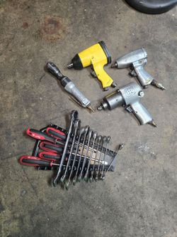 Impact tools and screwdrivers and wrenches set