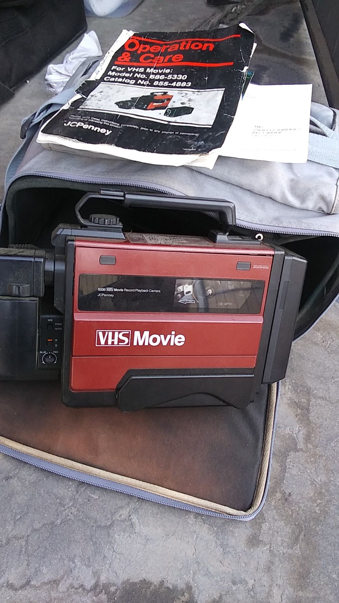 VHS video recorder camera