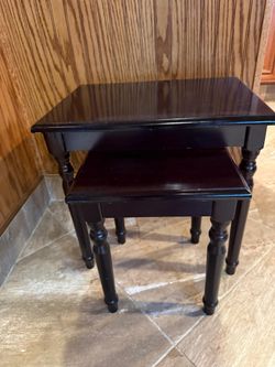 Two small tables
