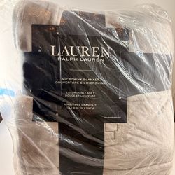 Lauren Ralph Lauren King Size Micromink Blanket - Brand New