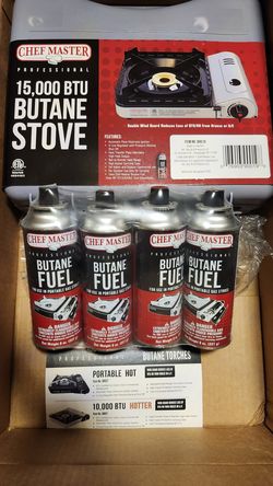 ChefMaster 15k Portable Butane Stove Combo Pack