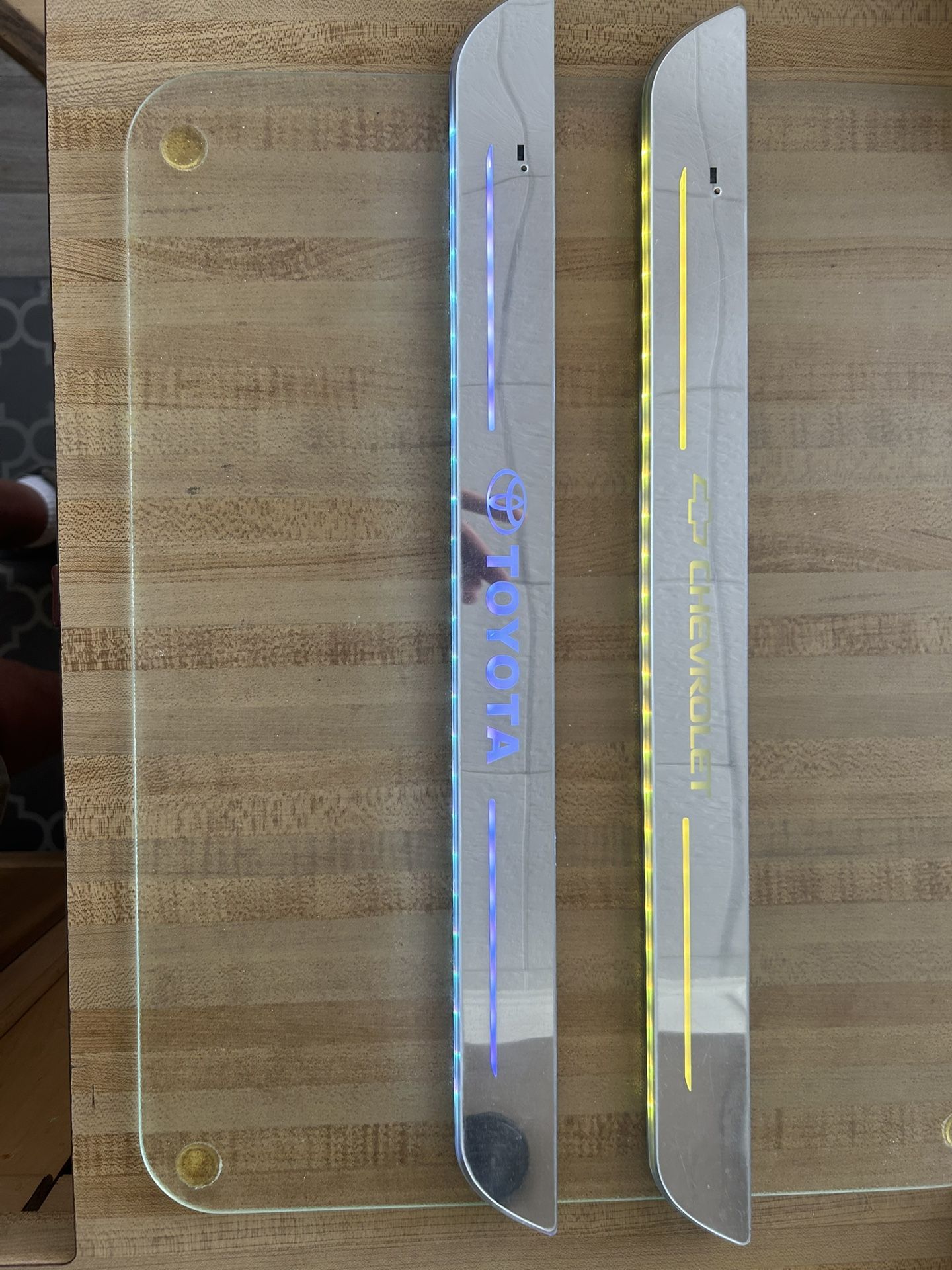 LED Auto Door Sill Covers NEW NEVER INSTALLED