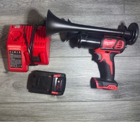 Milwaukee Drill Train Horn With Battery And Charger Used But Functions Great