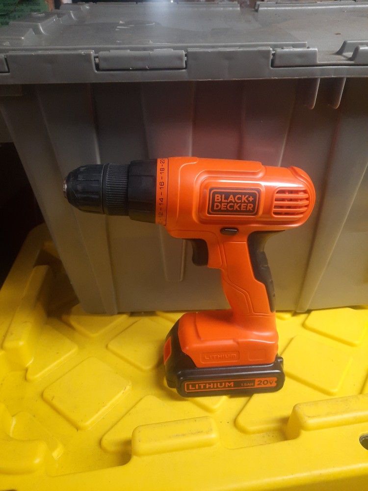 Black And Decker 20v Drill