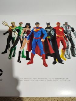 JUSTICE LEAGUE ACTION FIGURE SET Aquaman Green Lantern Wonder Woman Superman Batman The Flash Cyborg