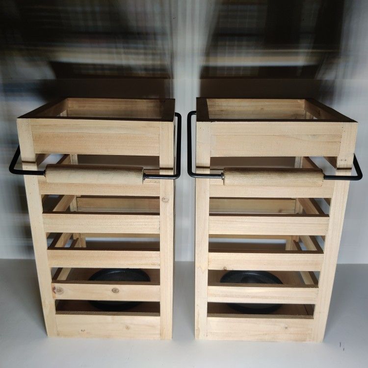 Wooden Candle Holders
