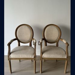 Restoration Hardware Vintage French Round Chair (2)