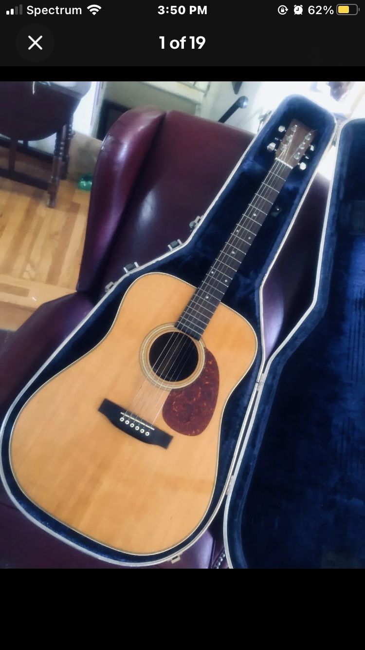Used 1988 Acoustic Martin Shenandoah Guitar W Hard Case
