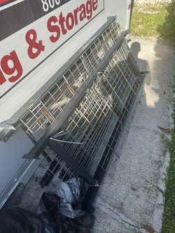 2 Metal Racks. 3 Rows Each 