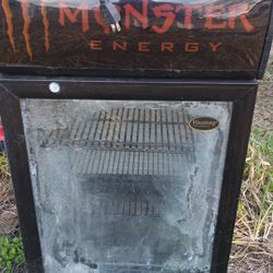 Monster Energy branded mini fridge