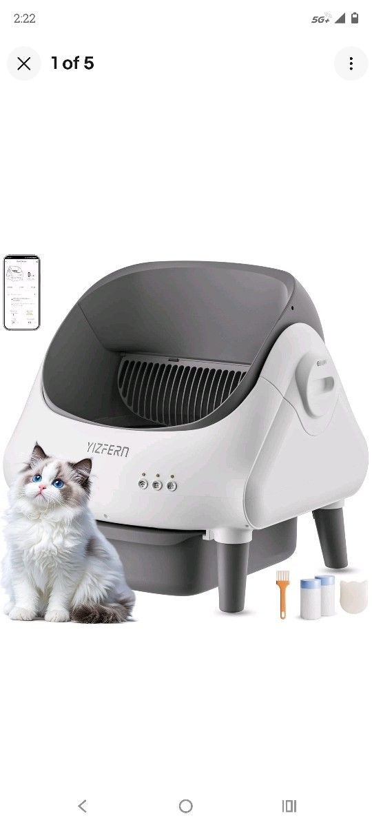 Automatic Cell Cleaning Litter Box Wi-Fi Compatible