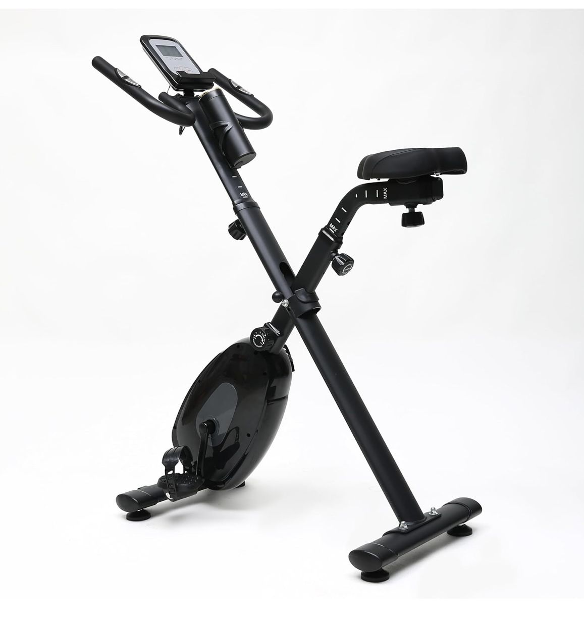 Freebeat Indoor Cycling Bike, Exercise Bike for Home, Wireless Stationary Bike with App Data Tracking, Adjustable Seat for Riders 4'9''–6'2'', Phone H