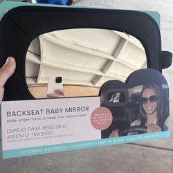 Back seat baby mirror