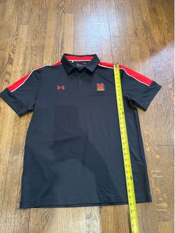 Under Armour Maryland Terrapins NCAA Polo Shirt Mens Large