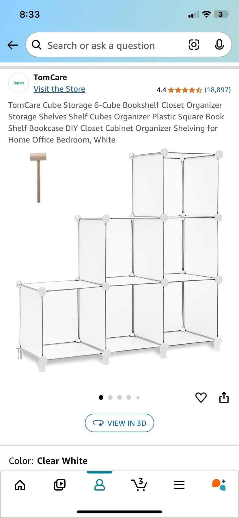 Shelf Organizer Used (no Hammer)