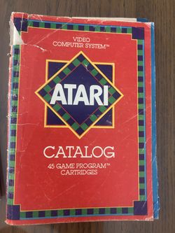 Vintage Atari Catalog 49 Game Program Cartridges Catalog Booklet Insert 1982