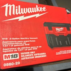 M18 Milwaukee 2 gallon wet dry vacuum