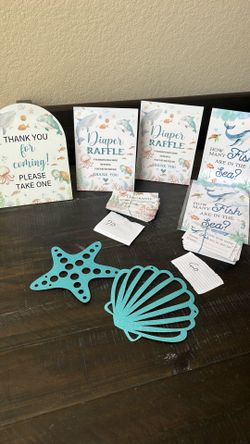 Sea you soon baby shower items