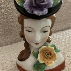 5inch Victorian Style Porcelain Lady Head Bust