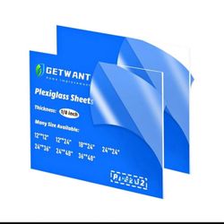 GetWant 3 Pcs 18x24 Clear Acrylic Sheets 1/8 Inch Thick