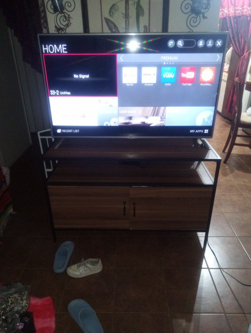 LG 55" Inch Television Everything Looks Great With Everything and Its Furniture