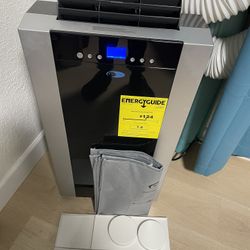 Whynter Portable Air Conditioner 14000 BTU with Dual Hose Dehumidifier 