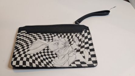 Disney Alice Through the Looking Glass White Rabbit Zipper Wristlet Pouch FAB St