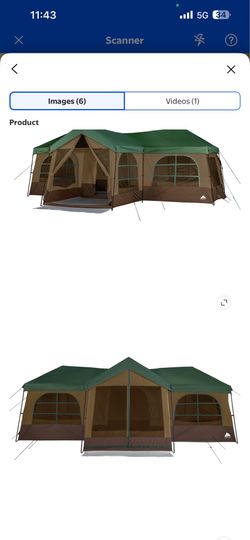 Ozark Trail Flat Creek 12 Person Family House Cabin Tent w/ Shower Room and Closets BRAND NEW IN BOX $275 MSRP