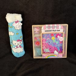 Hello Kitty Cozy Warmers Size 7-1/2 to 3-1/2 Kids Or Sensory Play Bin $15 EACH 