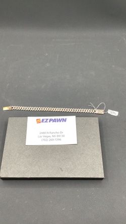 10kt Diamond Cuban Link bracelet