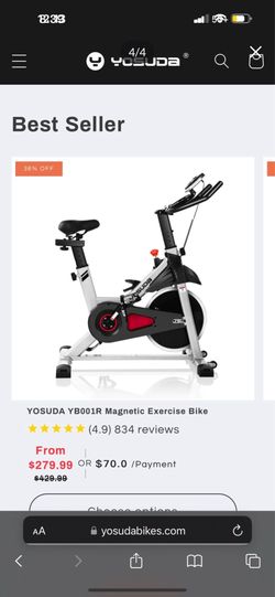 YOSUDA YB001R Magnetic Exercise Bike