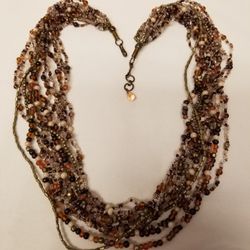 26 In Multistrand Beaded Necklace