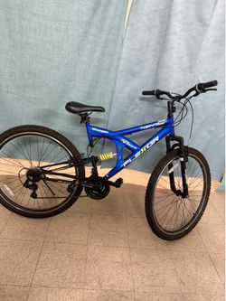 Blue 21 speed Dual Shocks Kent 29 Exor Mountain Bike