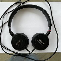 Sony MDR-ZX100 Headband Headphones - Adjustable Headband.
