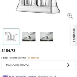 NEW IN SEALED BOX, PFISTER BATHROOM CENTERSET FAUCET, $169 Value QUEENS.