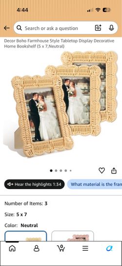 5x7 Picture Frames (Set of 3)