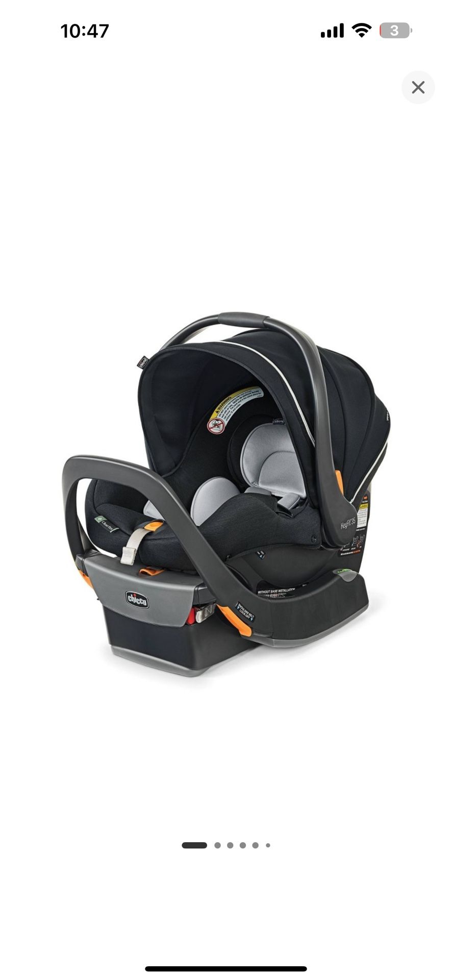 Chicco KeyFit 35 Zip ClearTex Infant Car Seat