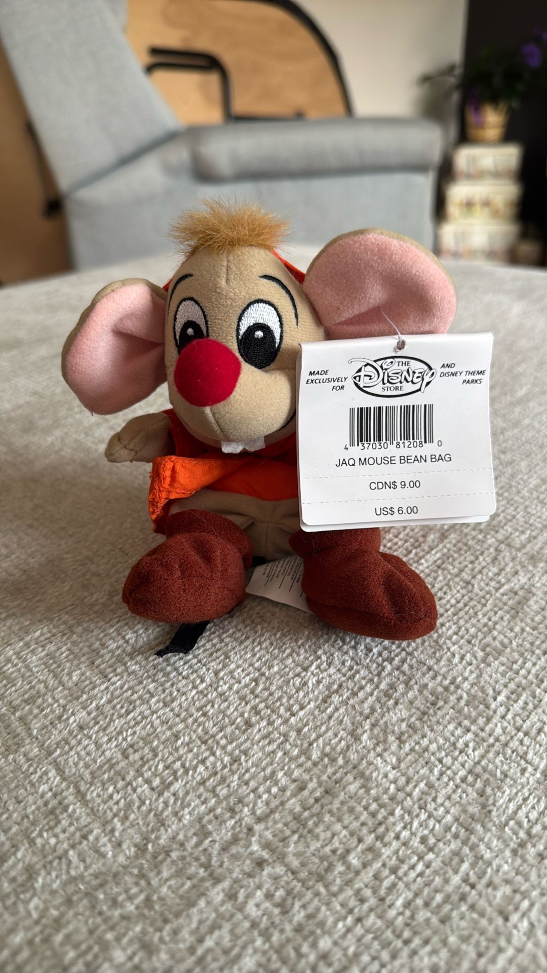 Disney JAQ MOUSE Bean Bag