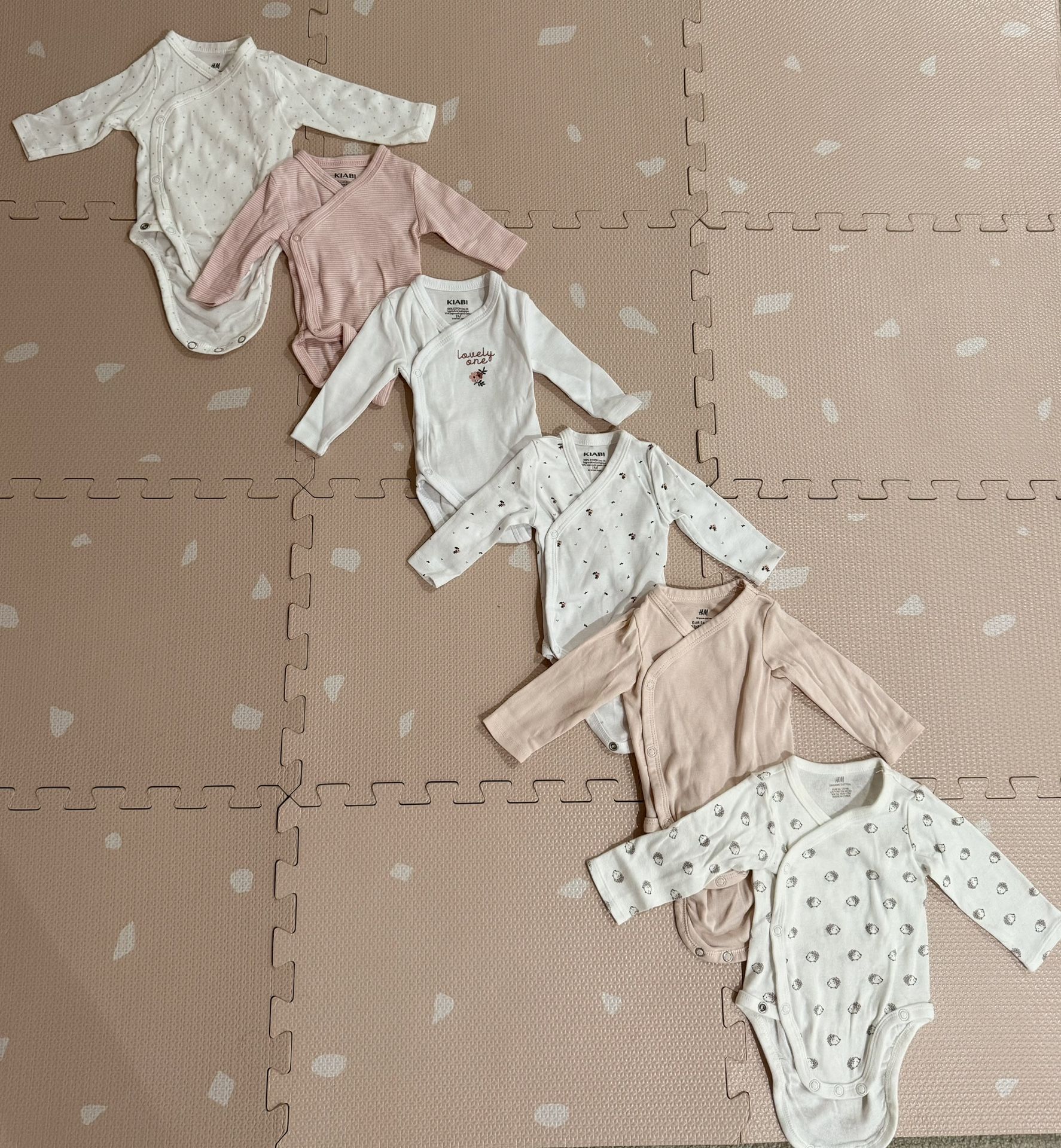 Pack Side-Snap Bodysuits X6 - 1 Months /NB