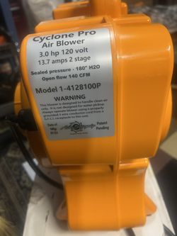 Cyclone Pro 3.0 HP Air Blower For Pool Winterization
