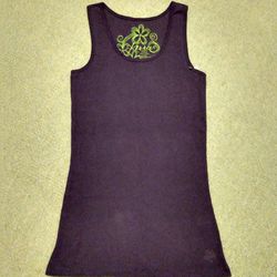 BRAND NEW WITH TAG LADIES KIRRA PURPLE COTTON RIBBED SUMMER TANK TOP SIZE X-LARGE