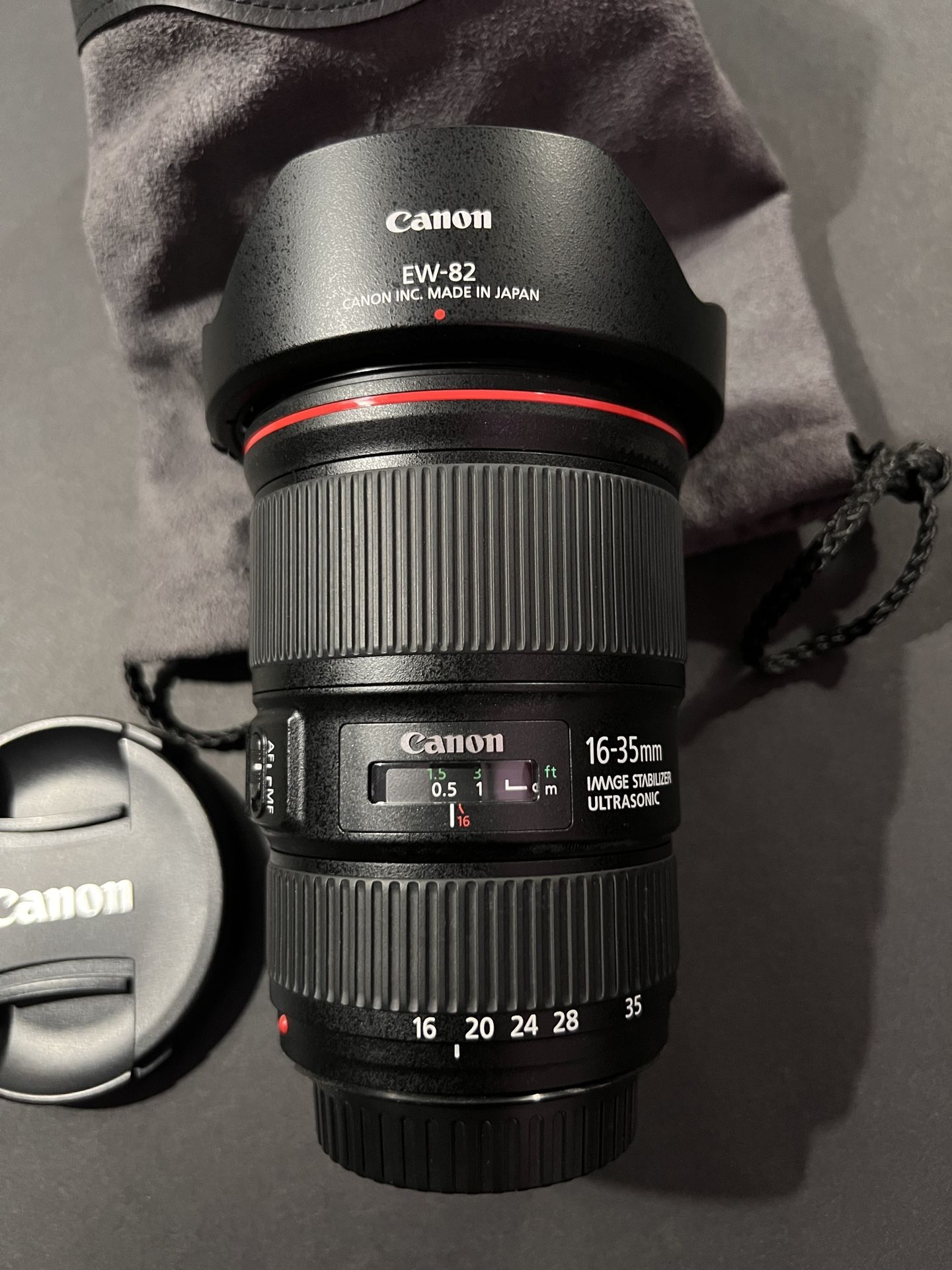 16 35mm Wide Ef Lens Canon EF 16 35 F/4L IS USM Ultra Wide Zoom