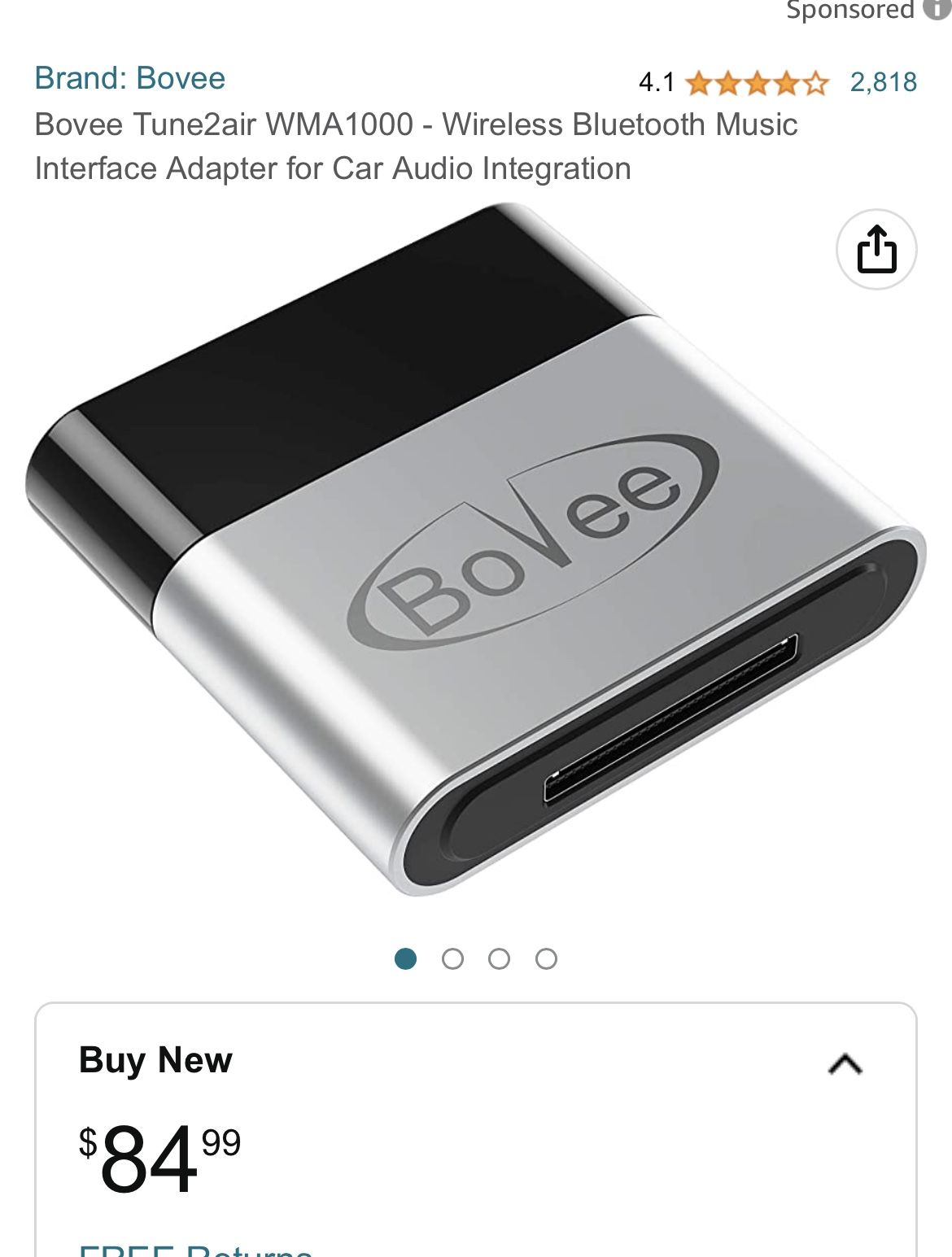 Bovee 1000 - Wireless Music Interface Adaptor Compatible with Audi