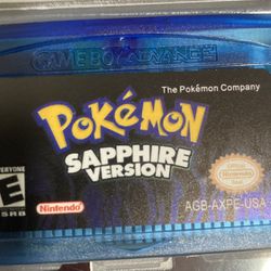 Pokémon Sapphire Nintendo Gameboy Advance GBA Cart Rpg Pocket Monster Z V X Y Re