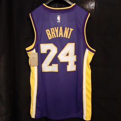 Los Angeles Kobe Bean Bryant 24 basketball swingman jersey nba