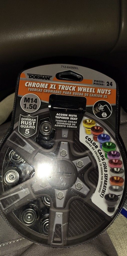 Chrome XL Truck Wheel Nuts