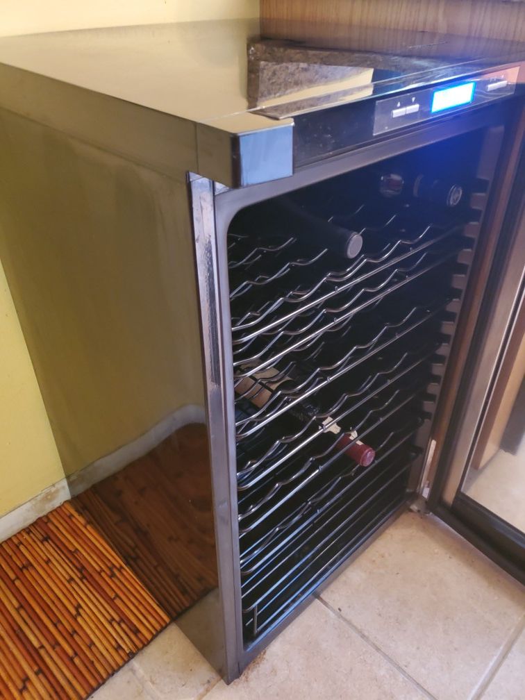 Wine Cooler (Frigidaire brand) holds up to 36 bottles